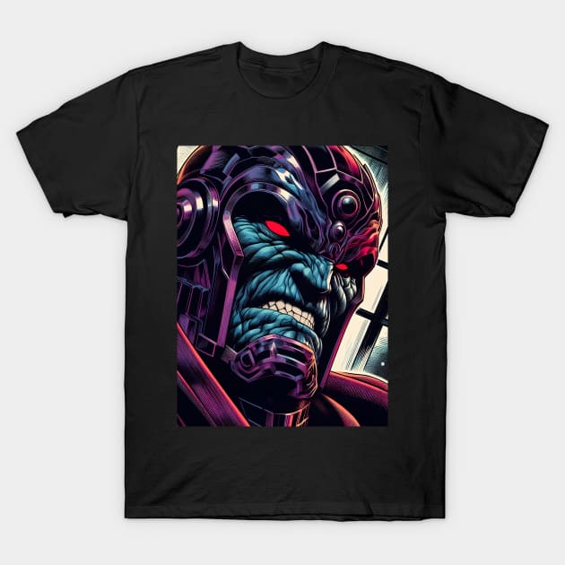 Conquer the Cosmos with Darkseid: Legendary Art and Overlord Designs Await! T-Shirt by insaneLEDP